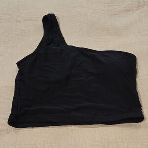 Corral Black One-Shoulder Swim Top